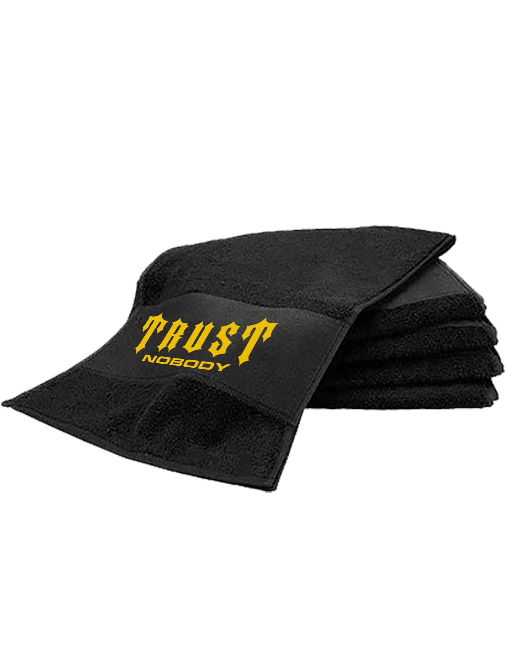 TRUST NOBODY® - GYM Towel [black/yellow]