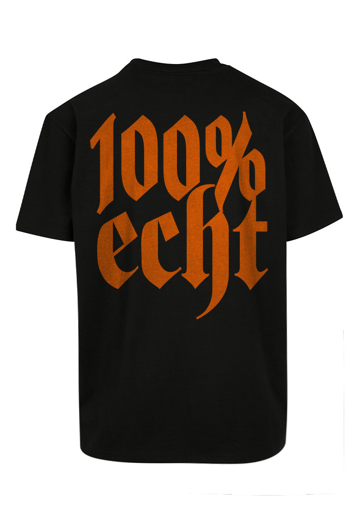 TRUST NOBODY® - 100% Echt Heavy Oversize Tee [black/orange]