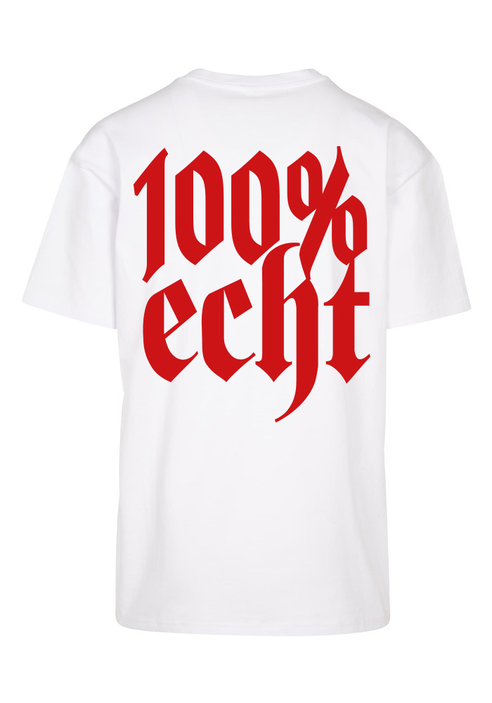 TRUST NOBODY® - 100% Echt Heavy Oversize Tee [white/red]