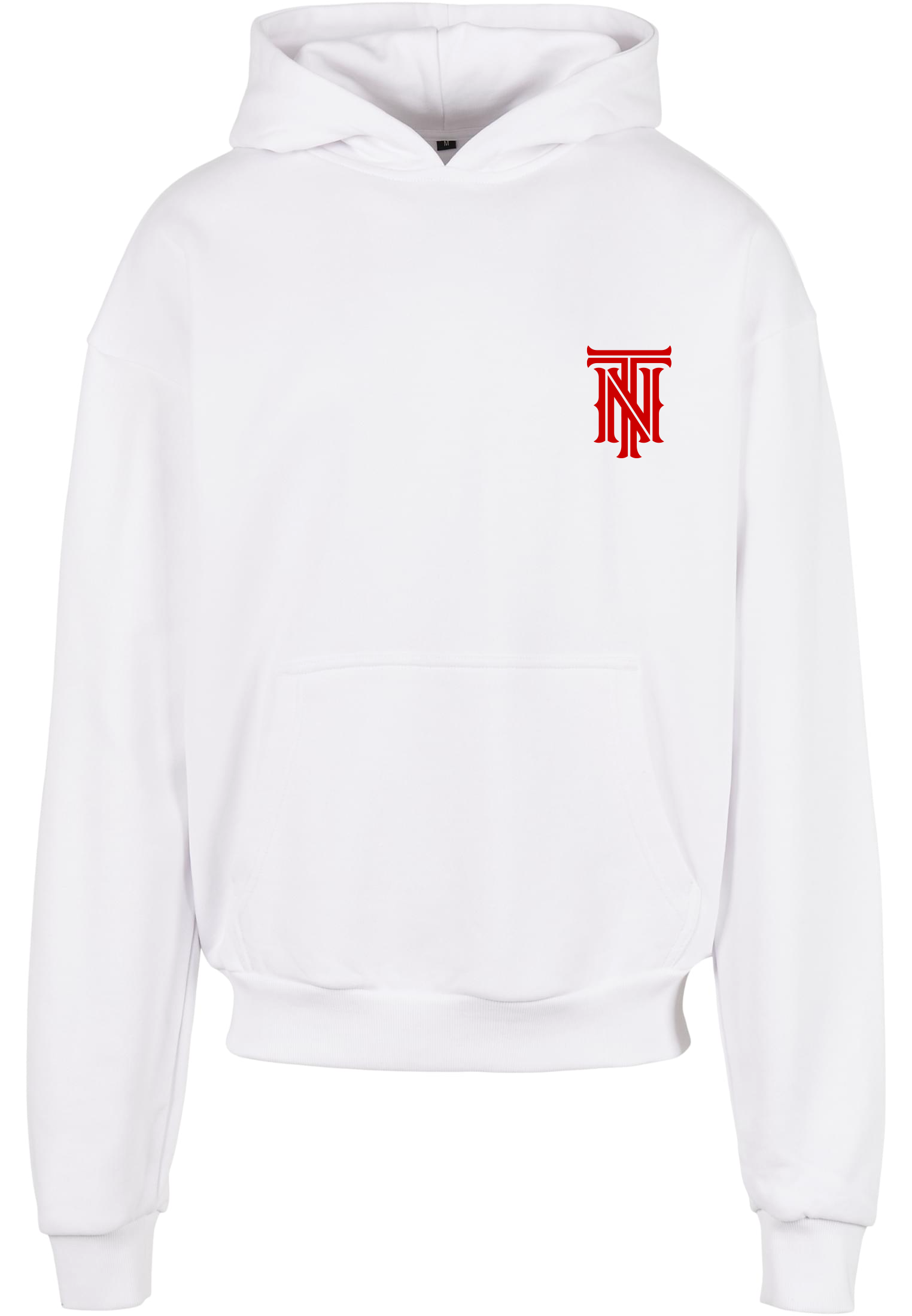 TRUST NOBODY® - TN Oversized Basic Hoody [white/red]
