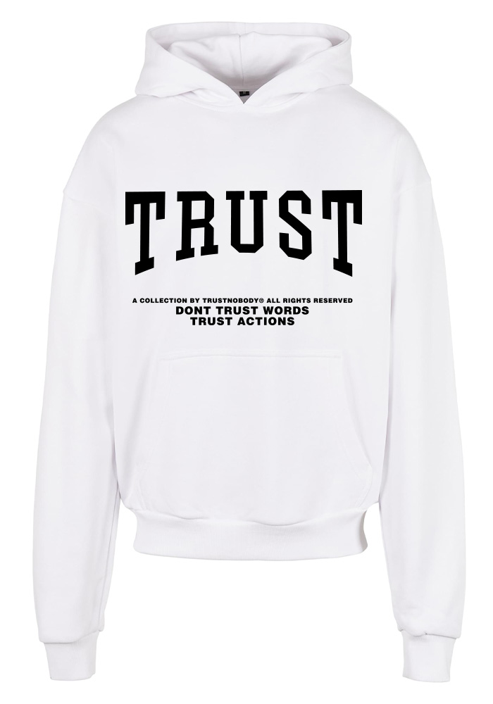 TRUST NOBODY® - TRUST Oversized Basic Hoody [white/black]