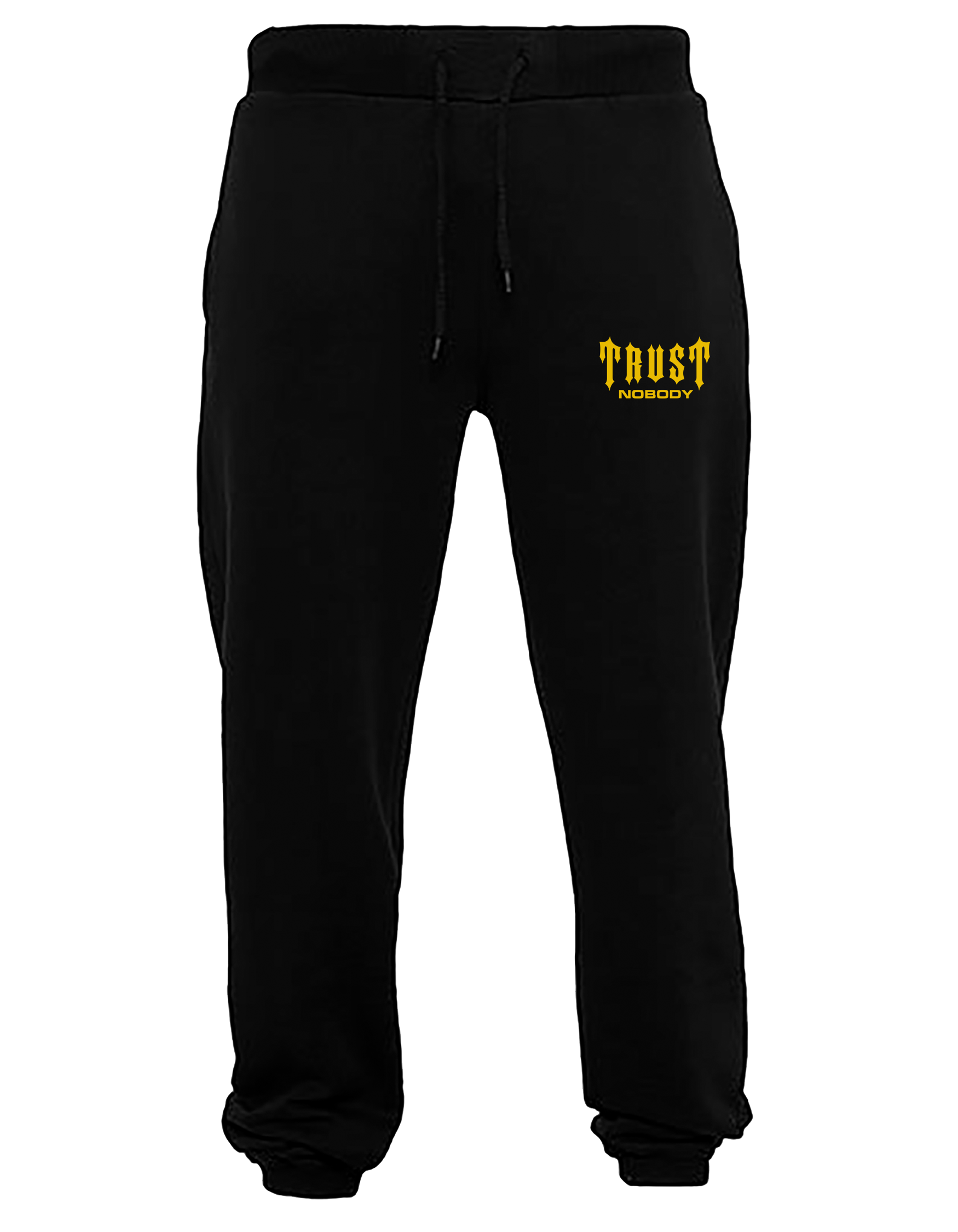 TRUST NOBODY® - GYM - Regular Basic Pants [black/yellow]