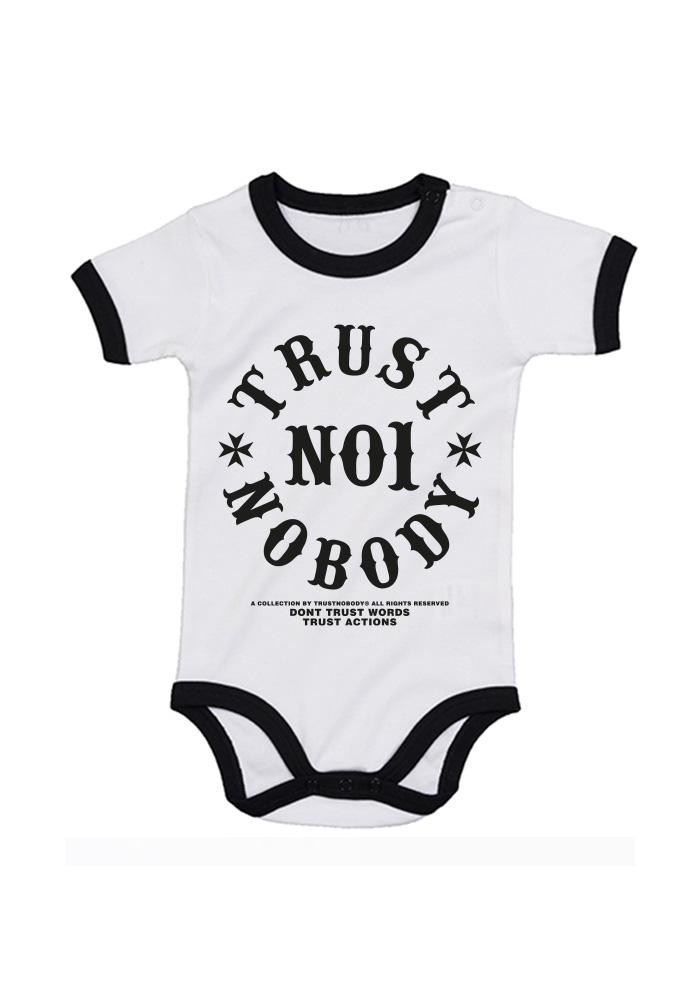 TRUST NOBODY® - Baby Basic Bodysuit [white/back]