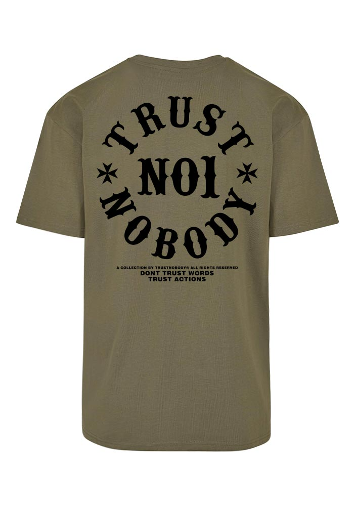TRUST NOBODY® - TN Heavy Oversize Tee [olive/black]