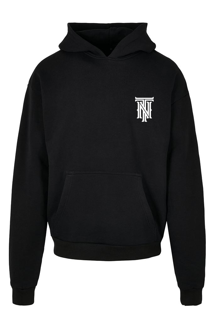 TRUST NOBODY® - TN Oversized Basic Hoody [black/weiß]