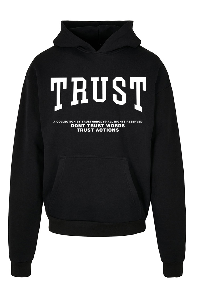 TRUST NOBODY® - TRUST Oversized Basic Hoody [black/white]